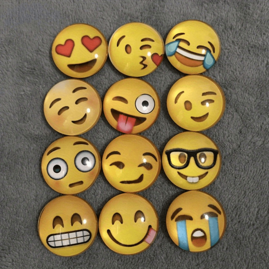 Magnesy Emotikony 12 szt
